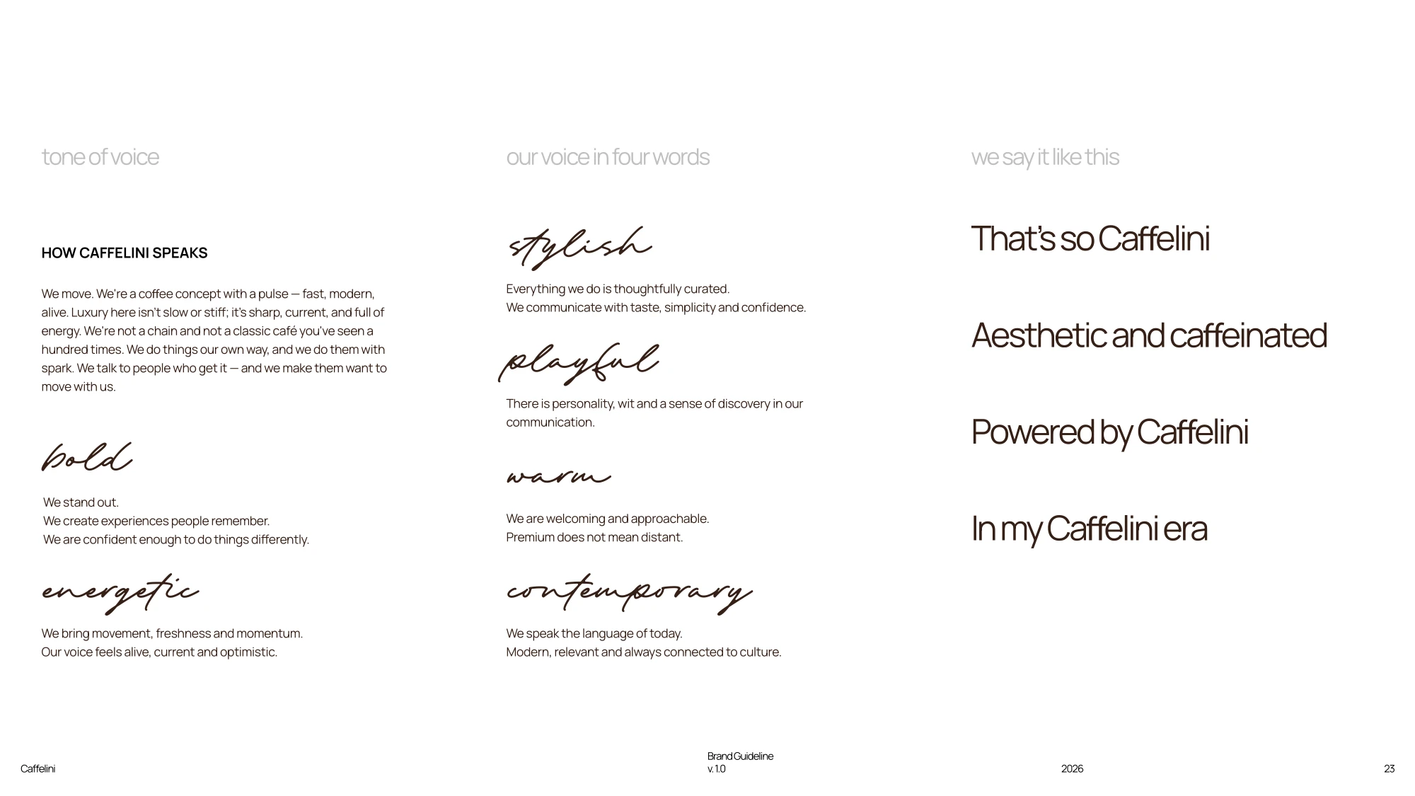 A cool brand for a hot city · 23