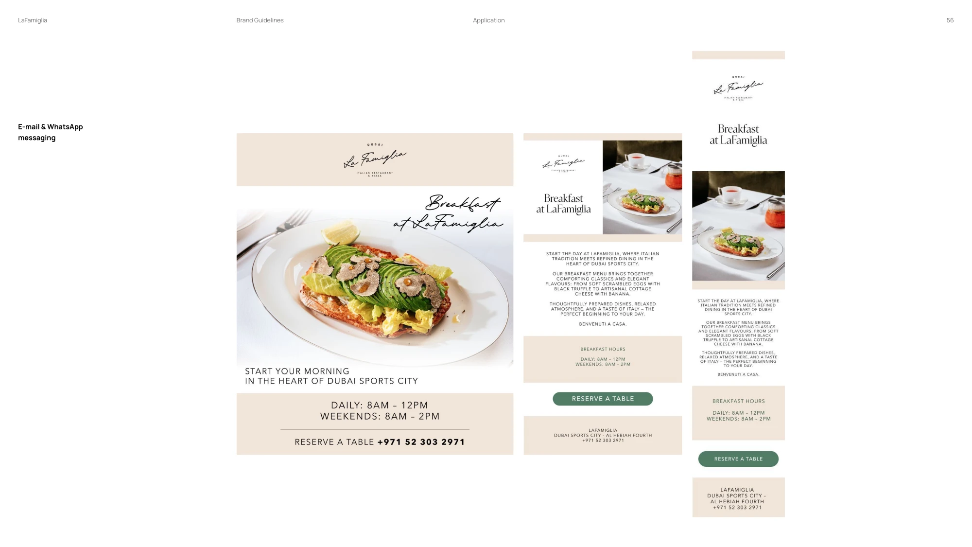 An Italian table, dressed for Dubai · 56