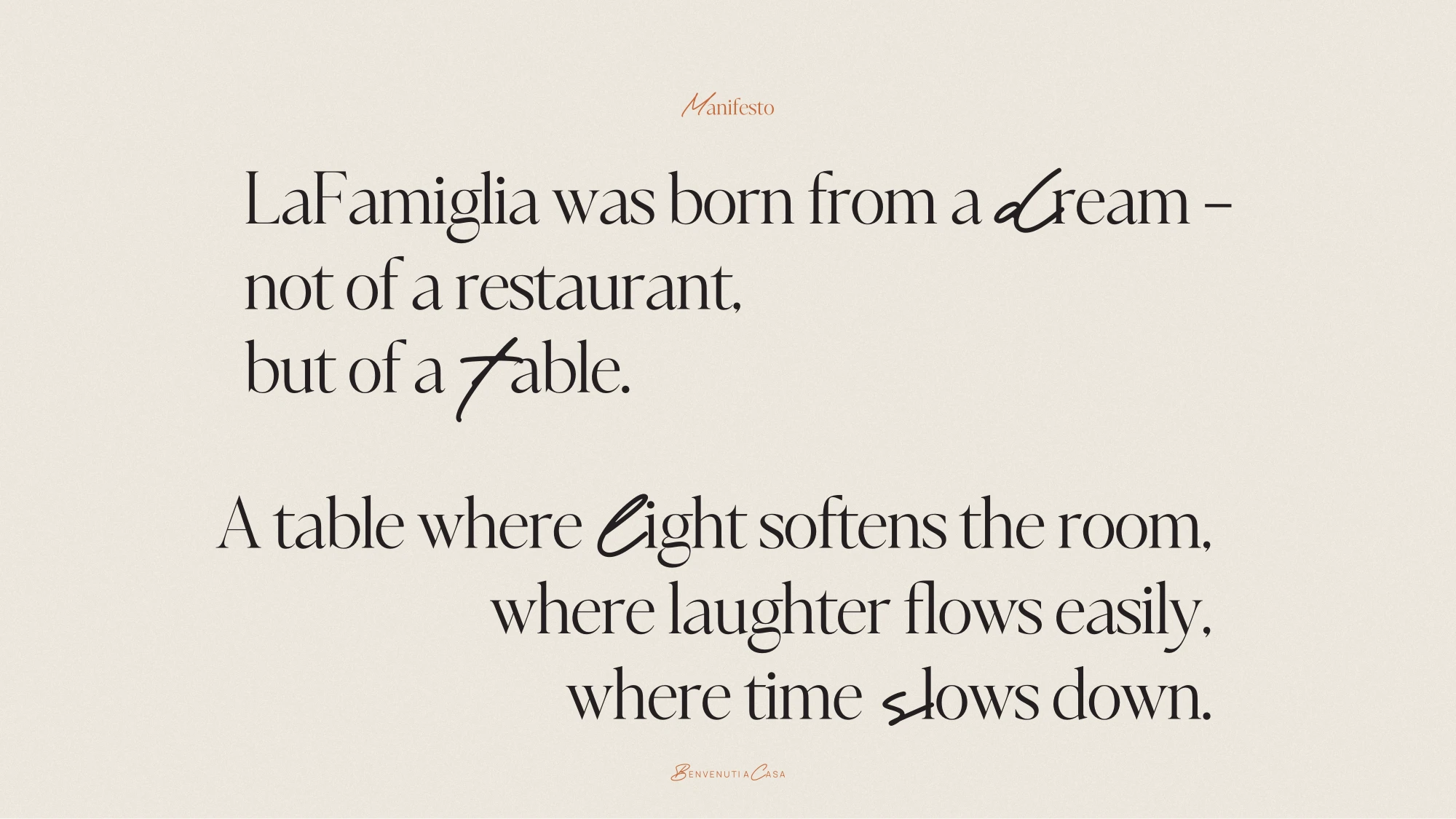 An Italian table, dressed for Dubai · 2